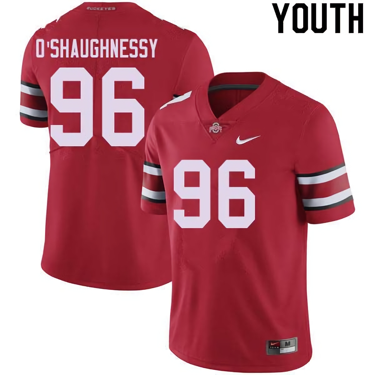 Michael O'Shaughnessy Ohio State Buckeyes Youth NCAA #96 Nike Red College Stitched Football Jersey JKE2256II